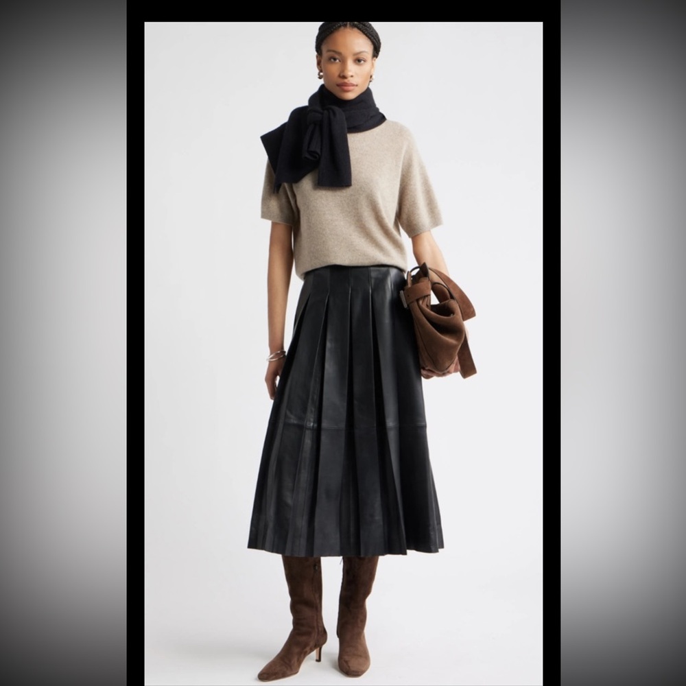 Nordstrom Black Midi Skirt